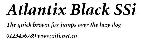 Atlantix Black SSi.ttf字體轉換器圖片