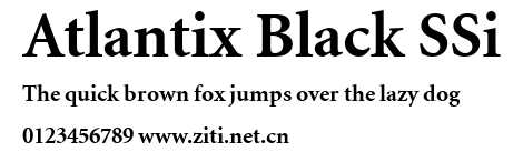 Atlantix Black SSi.ttf字體轉換器圖片