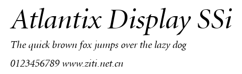 Atlantix Display SSi.ttf字體轉換器圖片