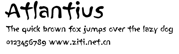 Atlantius.ttf字體轉換器圖片