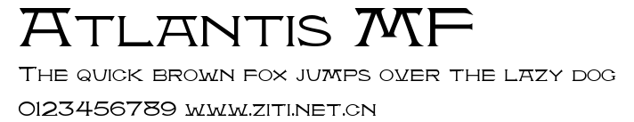 Atlantis MF.ttf字體轉換器圖片