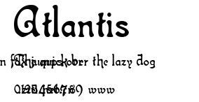 Atlantis.ttf字體轉換器圖片
