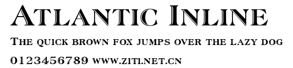 Atlantic Inline.ttf字體轉換器圖片