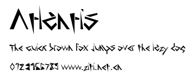 Atlantis.ttf字體轉換器圖片