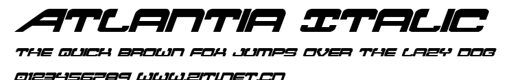 Atlantia Italic.ttf字體轉換器圖片