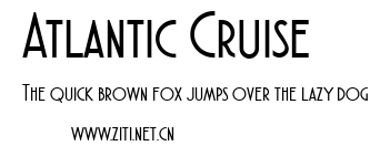 Atlantic Cruise.ttf字體轉換器圖片
