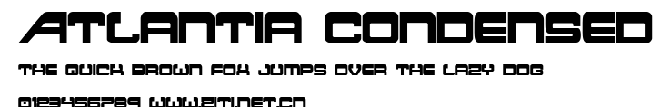 Atlantia Condensed.ttf字體轉換器圖片