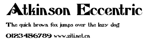 Atkinson Eccentric.ttf字體轉換器圖片