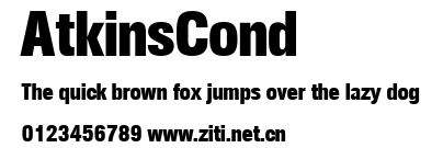 AtkinsCond.ttf字體轉換器圖片