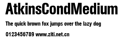 AtkinsCondMedium.ttf字體轉換器圖片