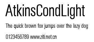 AtkinsCondLight.ttf字體轉換器圖片