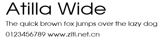 Atilla Wide.ttf字體轉換器圖片