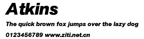 Atkins.ttf字體轉換器圖片
