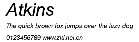 Atkins.ttf字體轉換器圖片