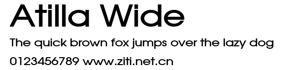 Atilla Wide.ttf字體轉換器圖片