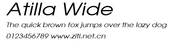 Atilla Wide.ttf字體轉換器圖片