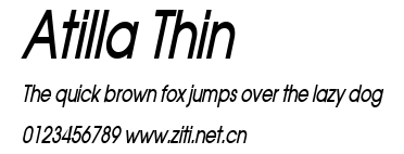 Atilla Thin.ttf字體轉換器圖片