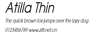 Atilla Thin.ttf字體轉換器圖片
