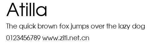 Atilla.ttf字體轉換器圖片