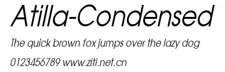 Atilla-Condensed.ttf字體轉換器圖片