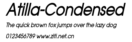 Atilla-Condensed.ttf字體轉換器圖片