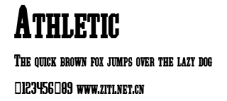 Athletic.ttf字體轉換器圖片