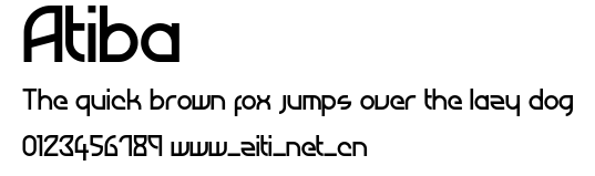 Atiba.ttf字體轉換器圖片