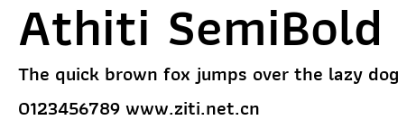 Athiti SemiBold.ttf字體轉換器圖片