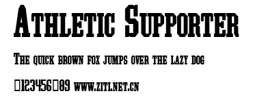Athletic Supporter.ttf字體轉換器圖片