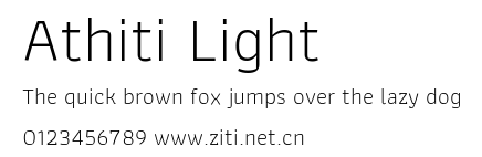 Athiti Light.ttf字體轉換器圖片
