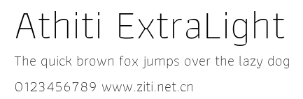 Athiti ExtraLight.ttf字體轉換器圖片