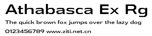Athabasca Ex Rg.ttf字體轉換器圖片