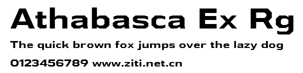 Athabasca Ex Rg.ttf字體轉換器圖片