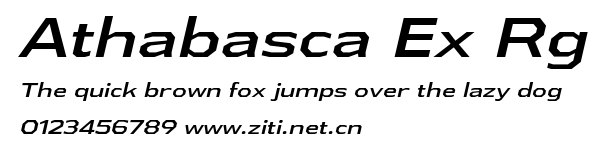 Athabasca Ex Rg.ttf字體轉換器圖片