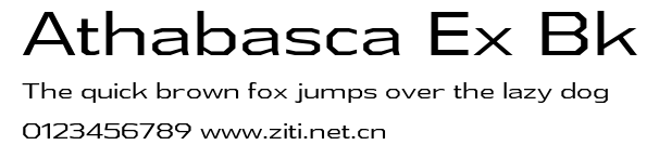 Athabasca Ex Bk.ttf字體轉換器圖片