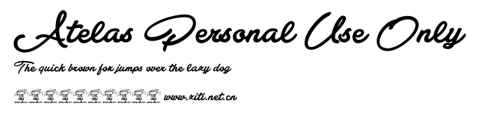 Atelas Personal Use Only.ttf字體轉換器圖片