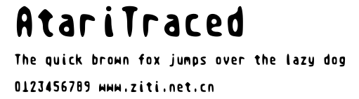 AtariTraced.ttf字體轉換器圖片