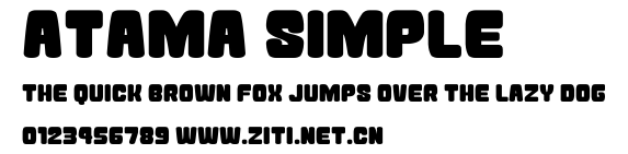 Atama Simple.ttf字體轉換器圖片