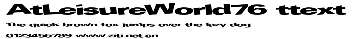 AtLeisureWorld76 ttext.ttf字體轉換器圖片