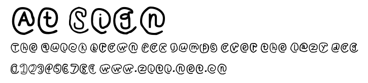 At Sign.otf字體轉換器圖片