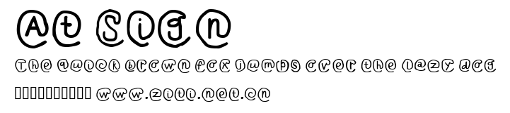 At Sign.ttf字體轉換器圖片