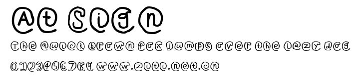 At Sign.ttf字體轉換器圖片