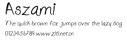 Aszami.ttf字體轉換器圖片