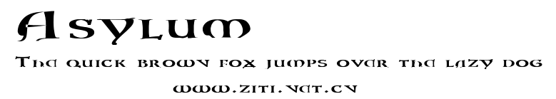 Asylum 1.ttf字體轉換器圖片