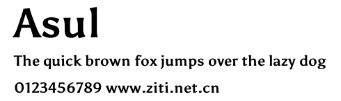 Asul.ttf字體轉換器圖片