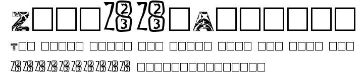Zone23_Asunder.ttf字體轉換器圖片