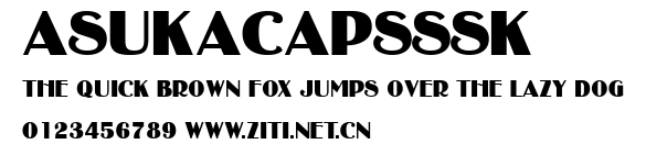 AsukaCapsSSK.ttf字體轉換器圖片