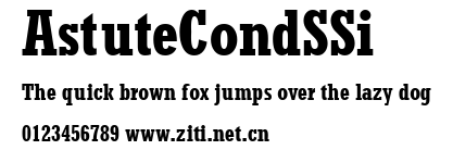 AstuteCondSSi.ttf字體轉換器圖片