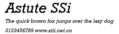 Astute SSi.ttf字體轉換器圖片