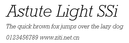 Astute Light SSi.ttf字體轉換器圖片